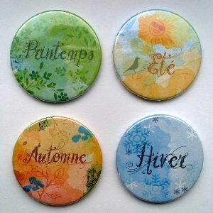 Les 4 saisons (lot de 4 - 38mm)