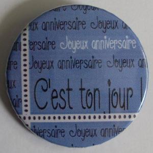 C'est ton jour (bleu-38mm)
