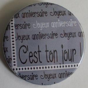 C'est ton jour (gris-38mm)