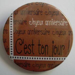 C'est ton jour (marron-38mm)