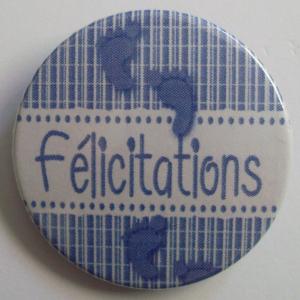 F&eacute;licitations gar&ccedil;on (38mm)