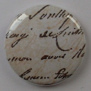 Vieille &eacute;criture marron (25mm)