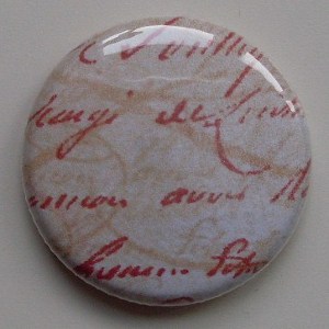 Vieille &eacute;criture rouge (25mm)